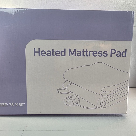 Heated Mattress Pad King Size 78x80 Dual Control 6 Heat Levels LY19A-MP7880 NEW